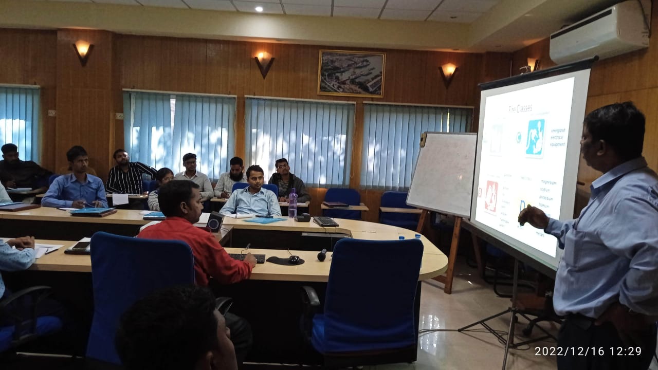 Fire Fighting & Fire Prevention training at FOJ Unit on 16 Dec 22