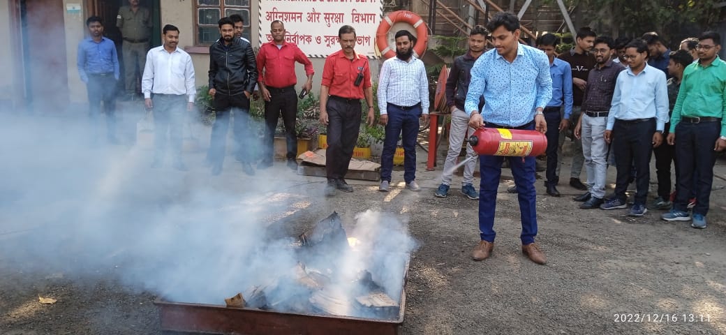 Fire Fighting & Fire Prevention training at FOJ Unit on 16 Dec 22