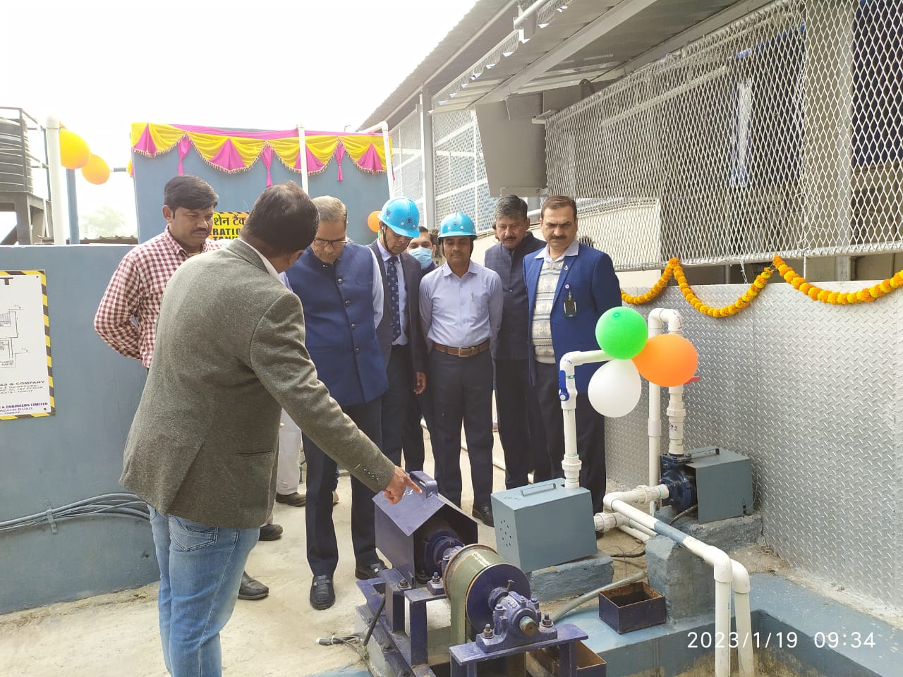 Inauguration of Canteen ETP at Main Works on 19 Jan 23