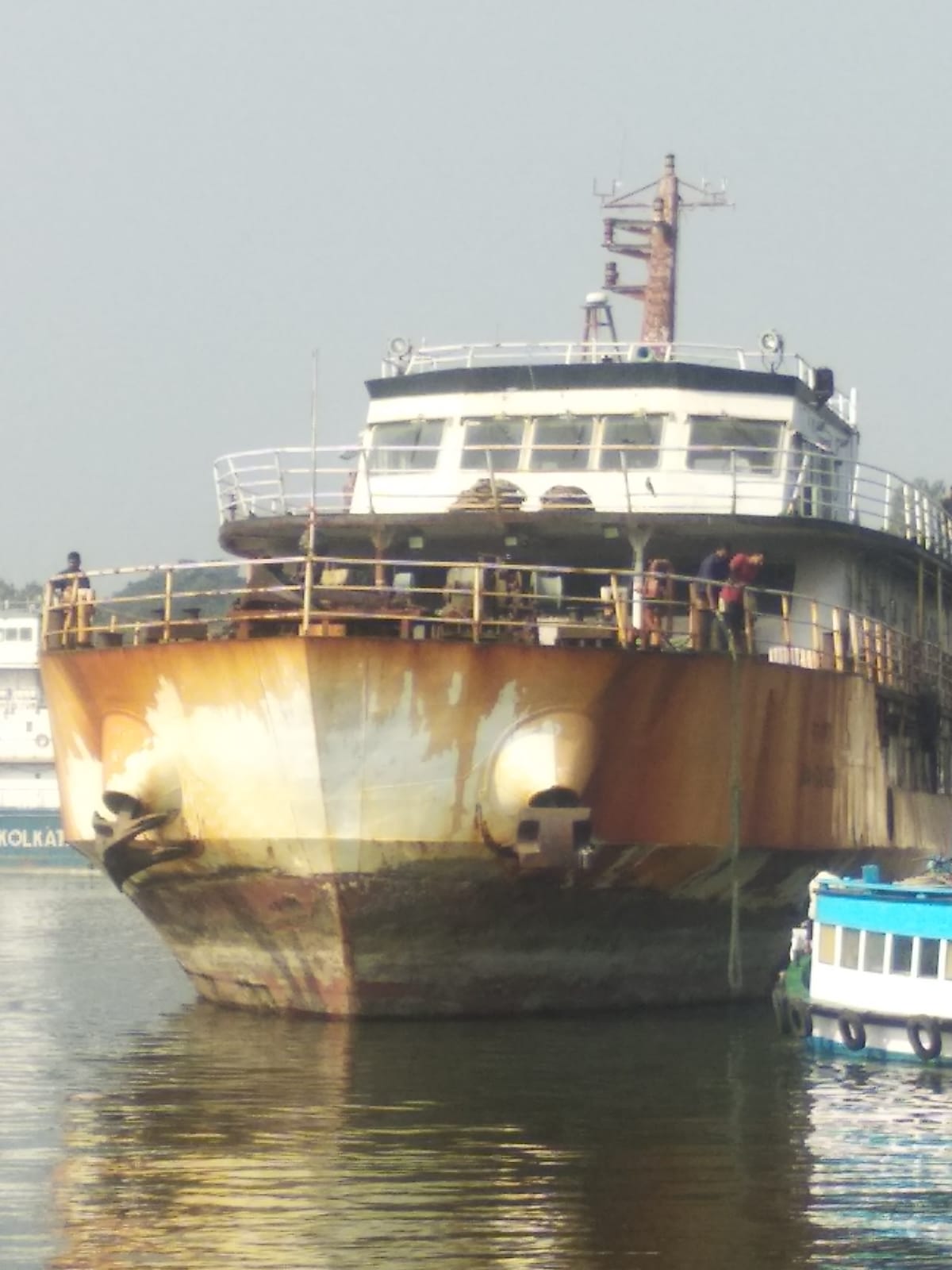 Docking of SMP Kolkata Vessel Ma Ganga at GRSE-KPDD 1 for Special Dry Dock Survey Repair on 07 Feb 23
