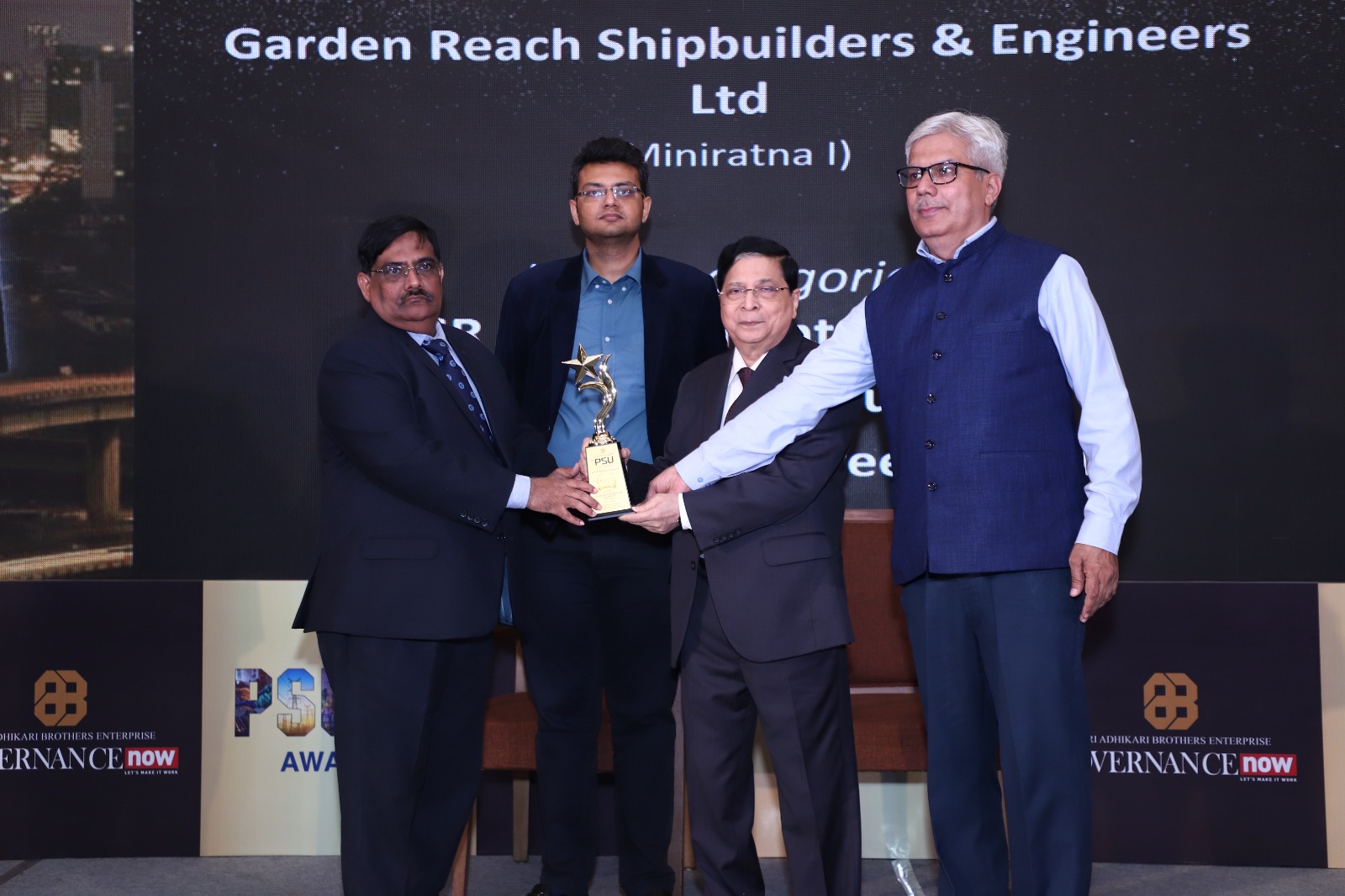GRSE Bags 9th Governance Now PSU Awards in �Communication Outreach� for Four Years in a Row Also Bags Awards in CSR Commitment, Digital PSU and Reskilling of Employees on 16 Feb 23