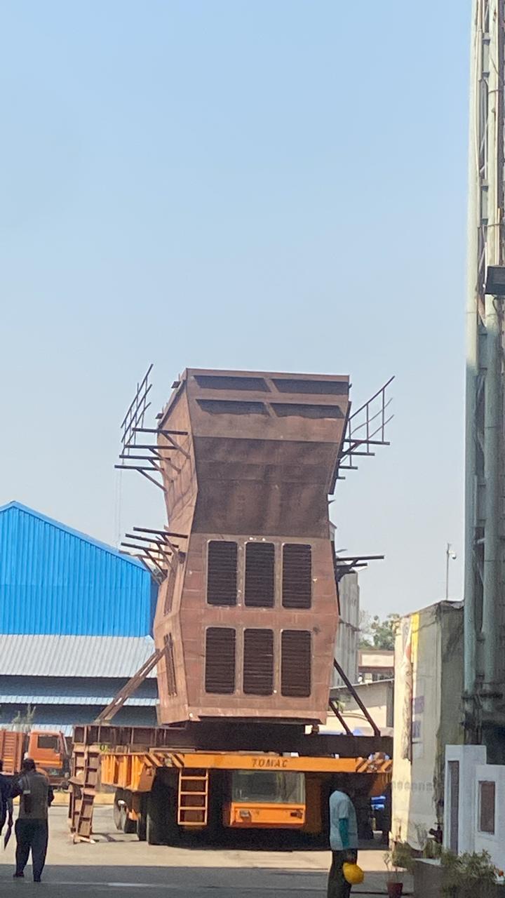 Funnel Erection of ASWSWC(YARD 3035) Commenced at Main Unit on 14 Feb 23