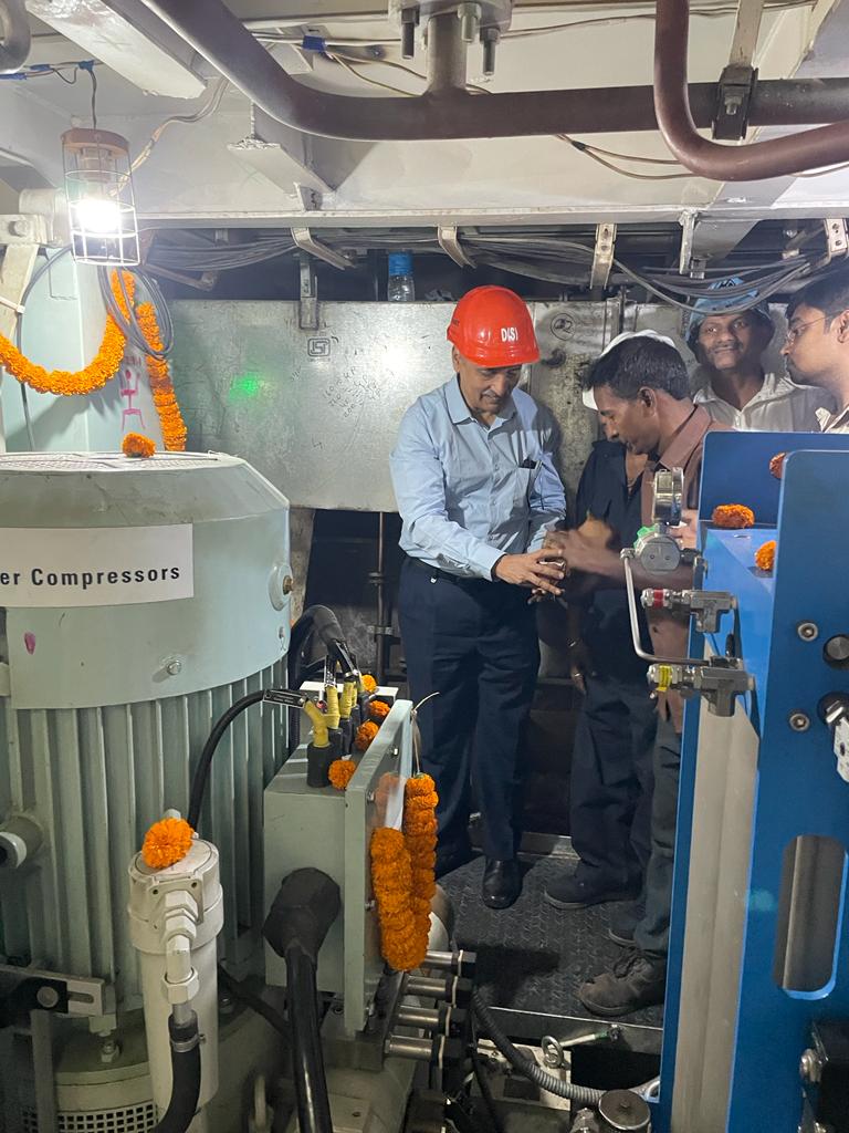 Successful Commissioning of High Pressure Air Compressor, First Machinery of P17A Project (Yard 3022) on 28 Feb 23