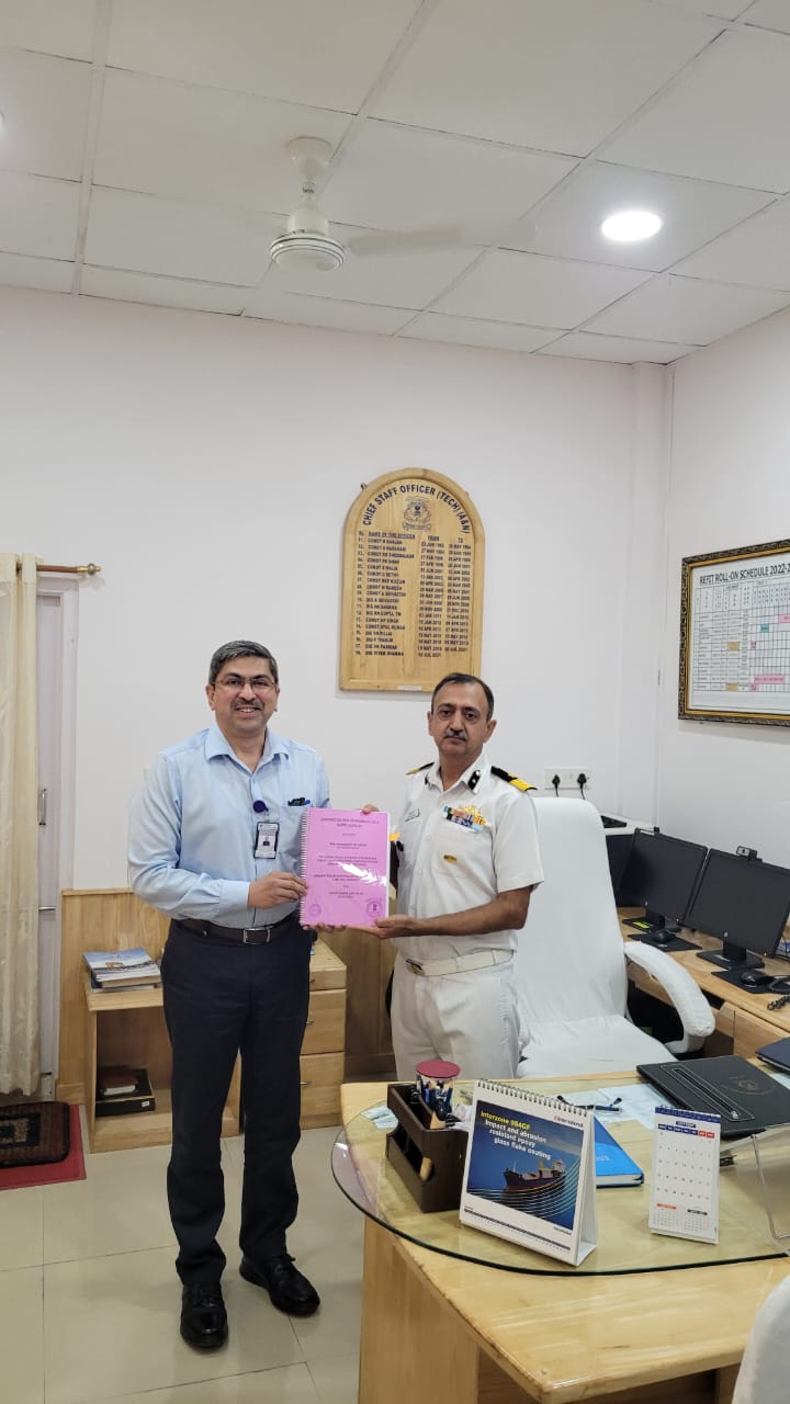 GRSE signs contract with CGRHQ (A&N) for Refit of ICGS Vijit on 12 Jul 23