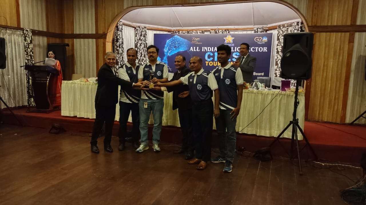 Team GRSE secures First position in All India Public Sector Chess Tournament - 2023 in the category 'Below 1100 Avg Team' organised by AIPSSCB at State Convention Centre, Shillong 22 - 24 Apr 23