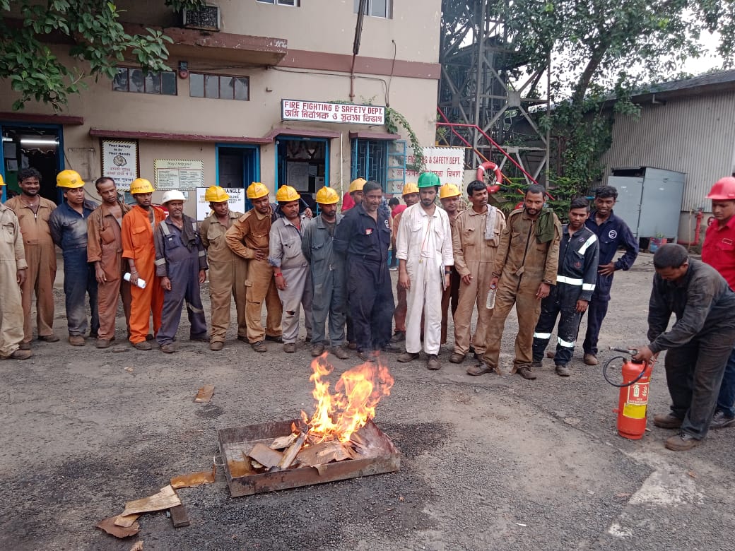 Fire Prevention & Fire Fighting training for employees at FOJ Unit on 01 Sep 23