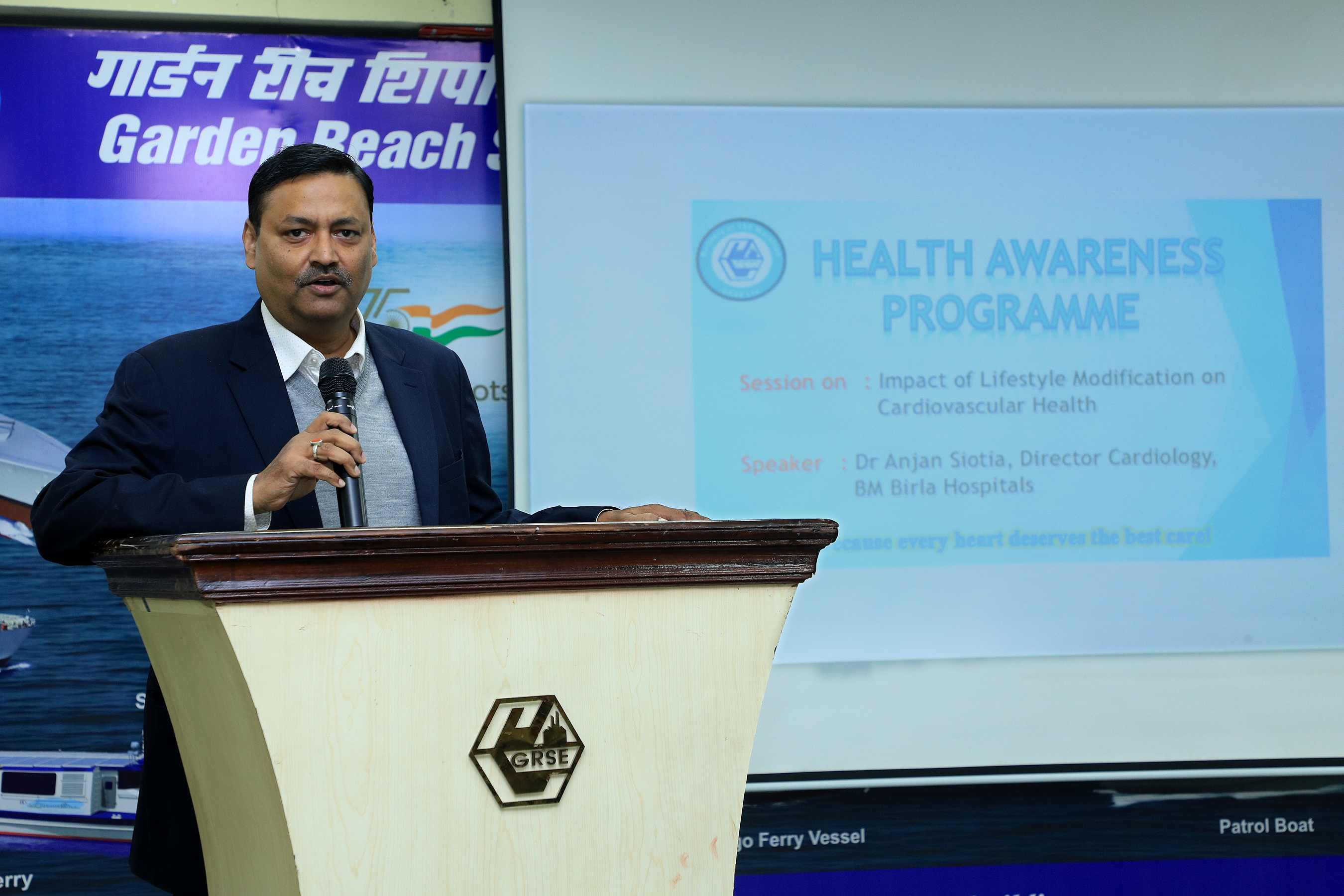 Awareness Session on 'Impact of Lifestyle Modification on Cardiovascular Health' by DR. Anjan Siotia, DIR (Cardiology), BM Birla Hospitals at Main Works Unit on 17 Jan 24