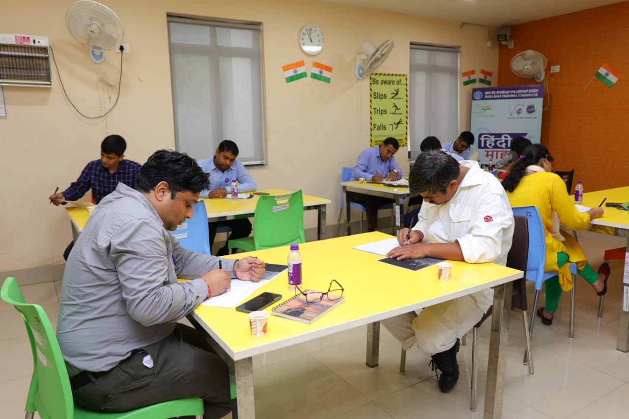 As part of Hindi Month 2023 Celebration, English to Hindi Translation competition organised in GRSE on 21 Sep 23