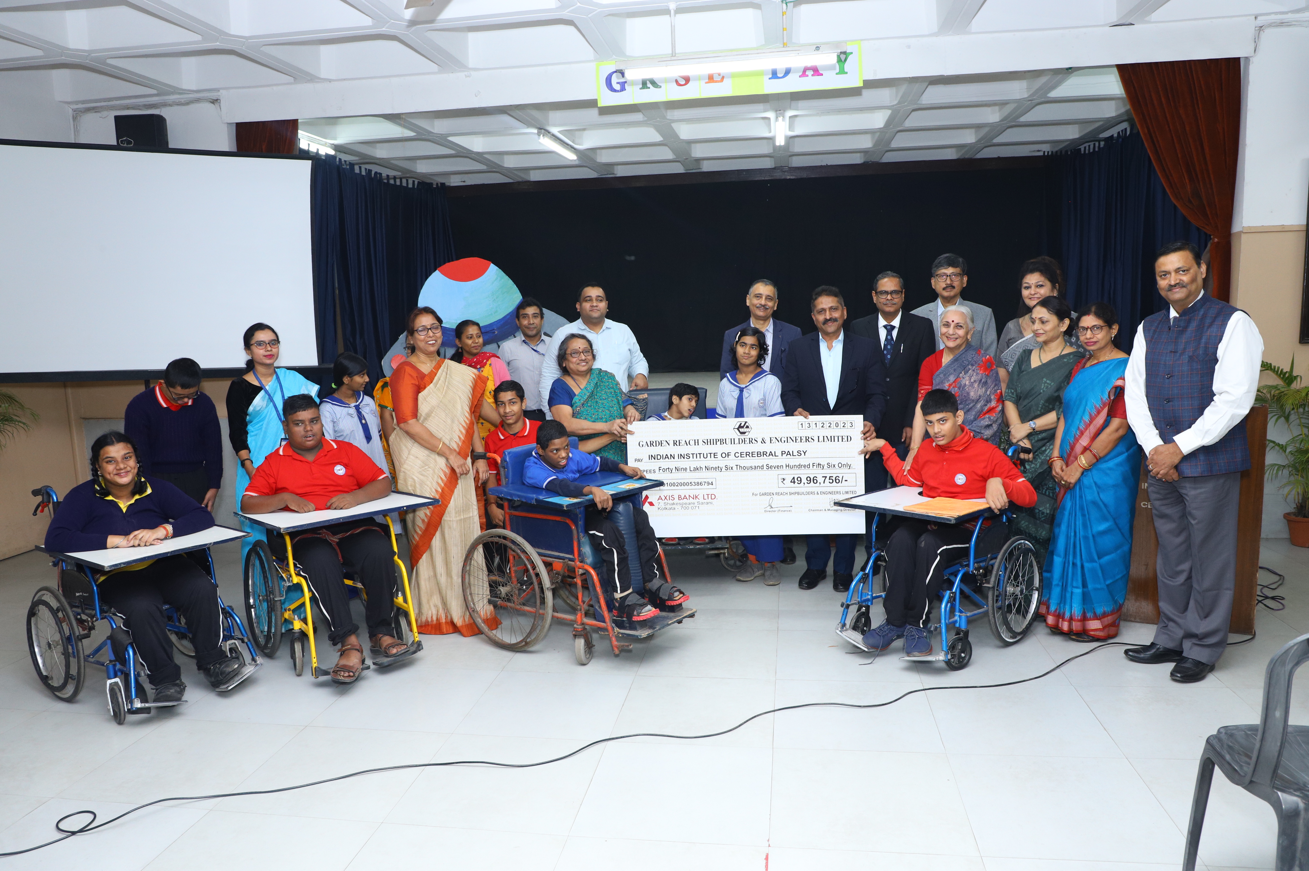 GRSE Sustains a Decade - Long partnership with the Indian Institute of Cerebral Palsy on 13 Dec 23