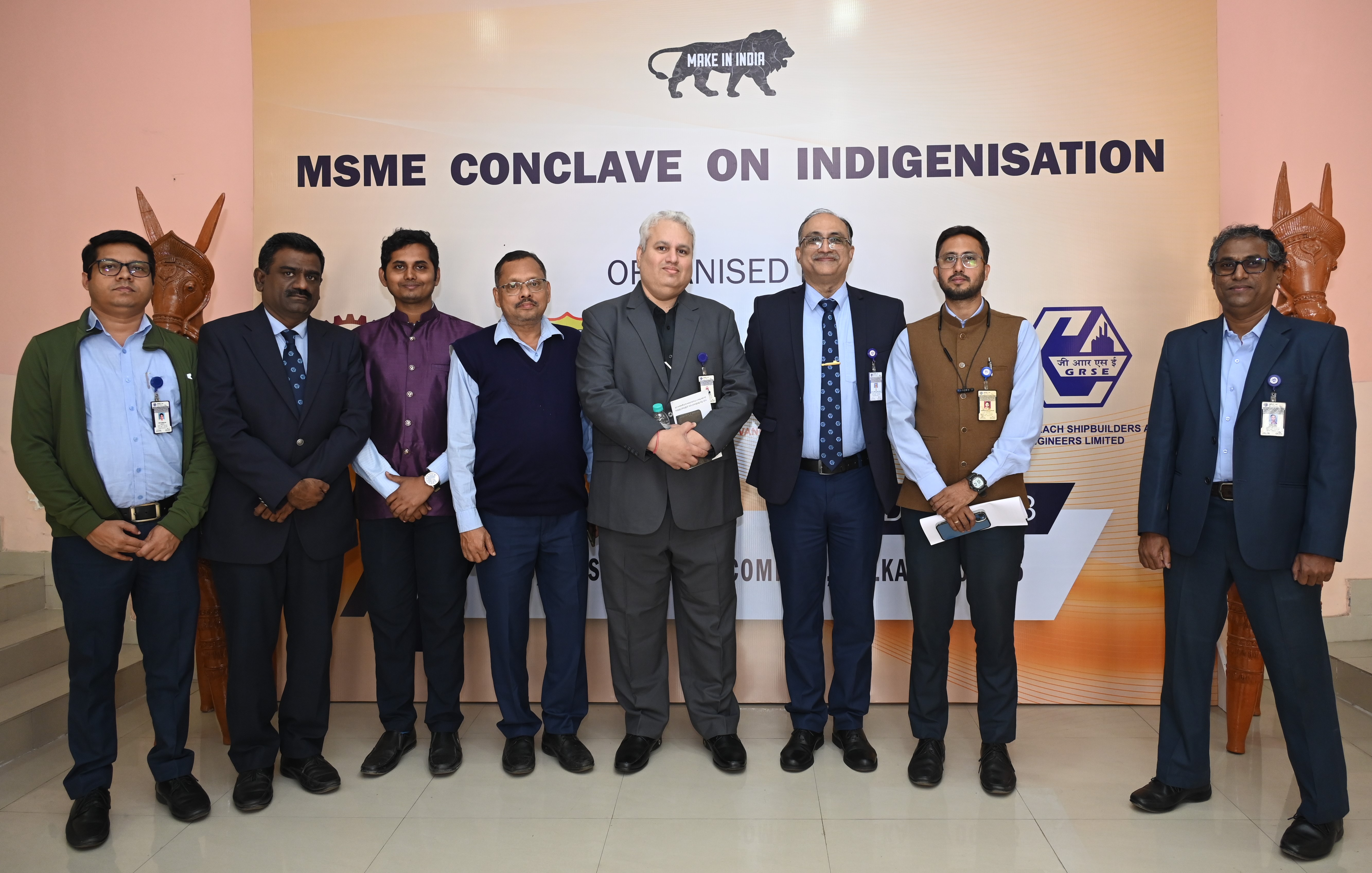 MSME Conclave on Indigenization organised by GRSE in collaboration with AWEIL & YIL at OFB Rajarhat Complex, Kolkata on 15 Dec 23