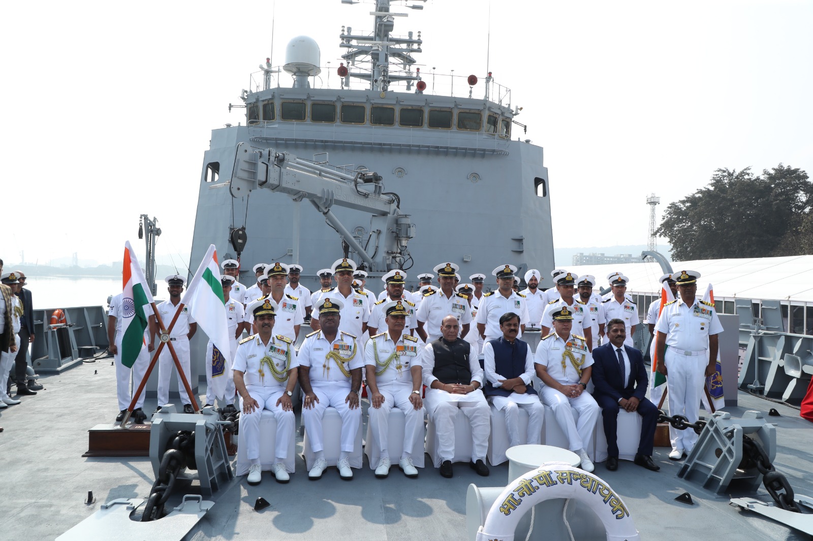 GRSE's INS Sandhayak joins Indian Navy Fleet after Commissioning on 03 Feb 24
