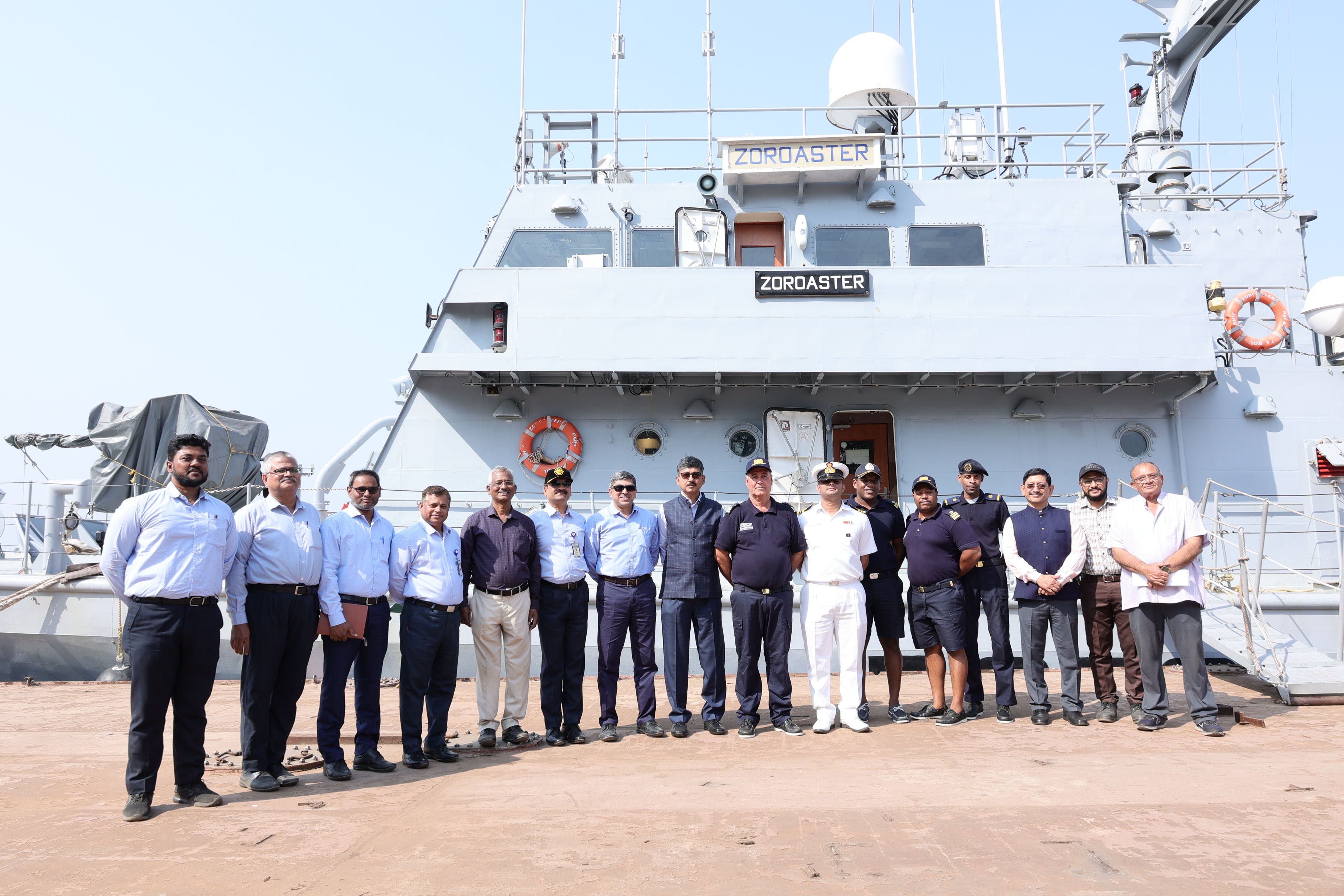 Enhancing Ties with Seychelles, GRSE built SCG PS Zoroaster is back for a 90-Day Short-Refit on 11 Mar 24