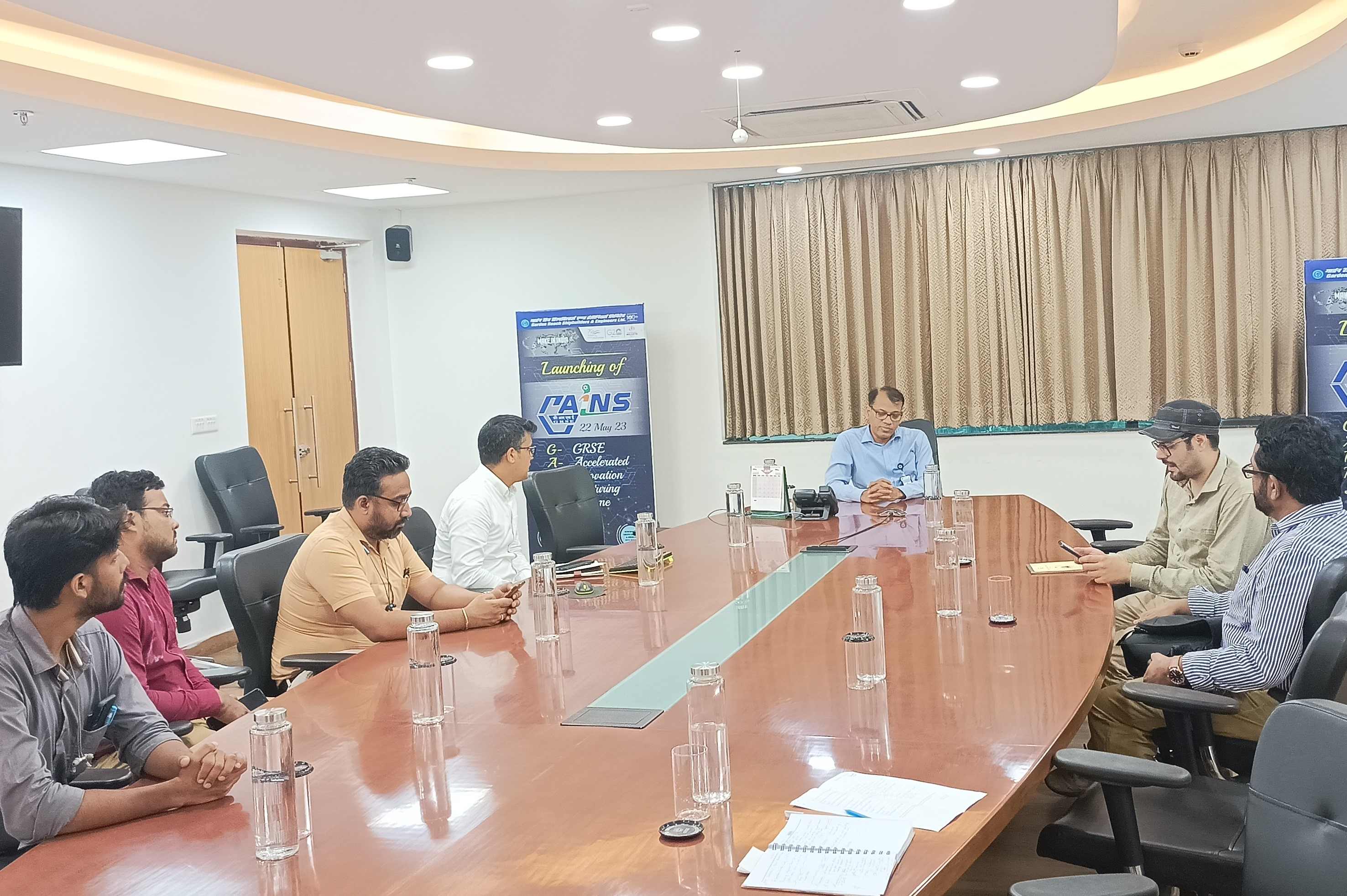 GAINS  Shipyard Familirisation visit by Innovators concluded at GRSE on 15 Jun 23
