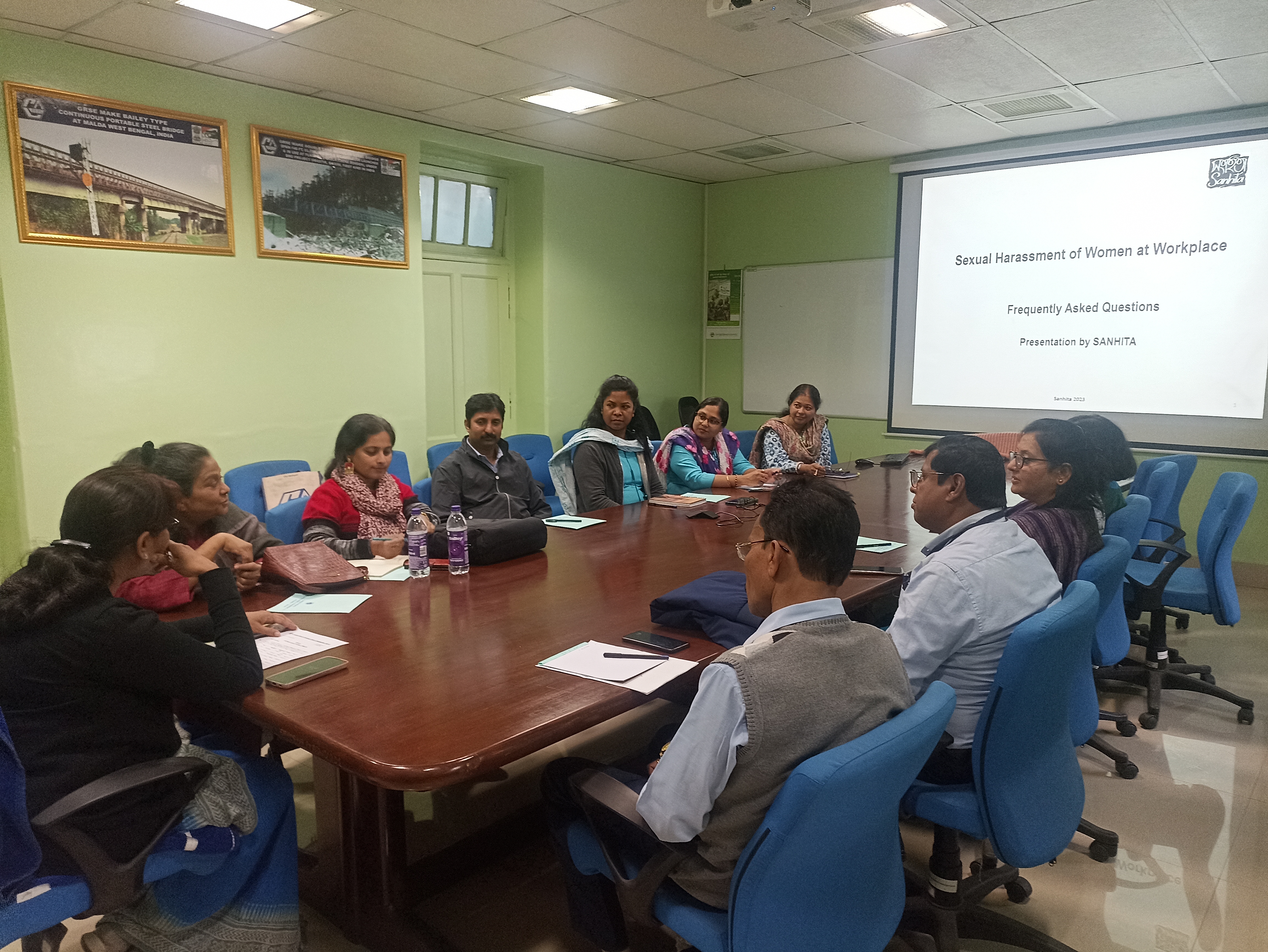 Workshop on prevention of Sexual Harassment at Workplace on 22 Dec 23