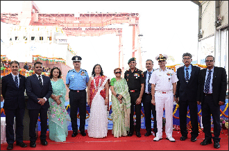 Simultaneous Launch of Two ASWSWC Warships for Indian Navy on 13 Mar 24
