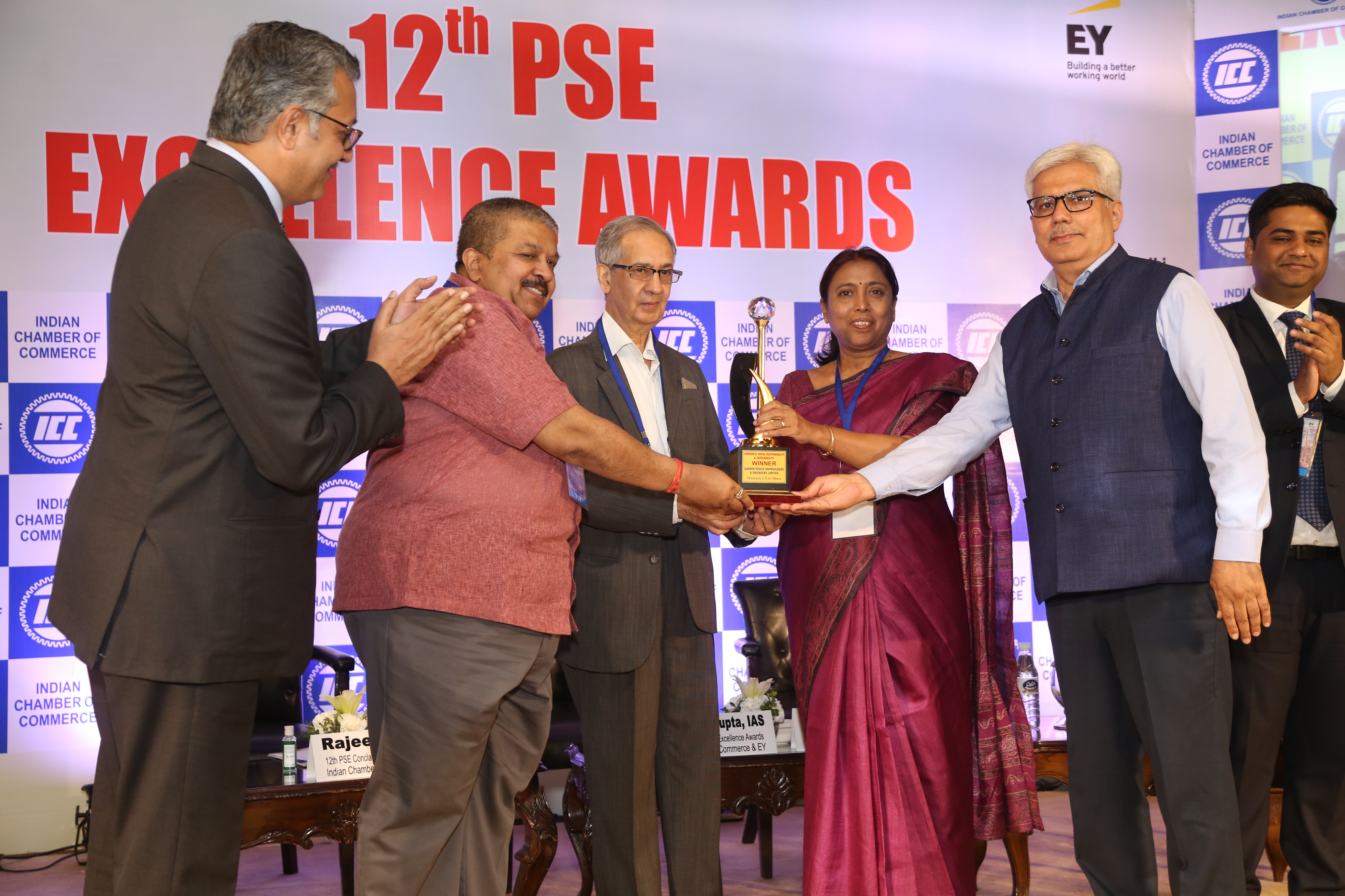 GRSE Bags 12th ICC PSE Excellence Awards in the CSR and Sustainability