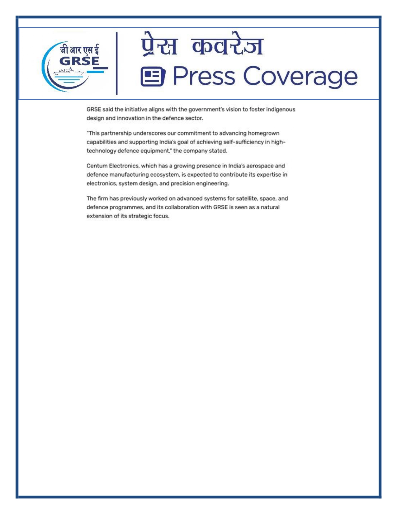 Press Coverage: 20 Oct 25:THE TIMES OF INDIA