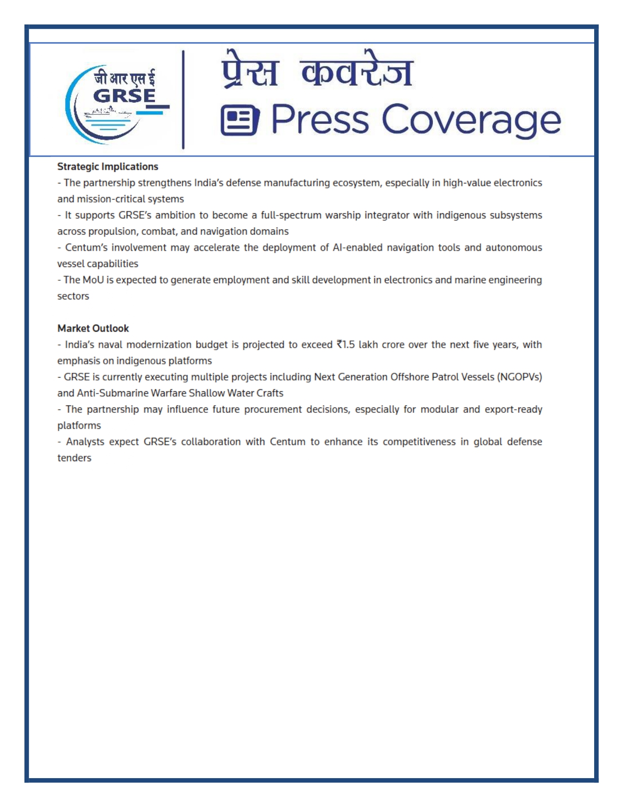 Press Coverage: 20 Oct 25:THE TIMES OF INDIA