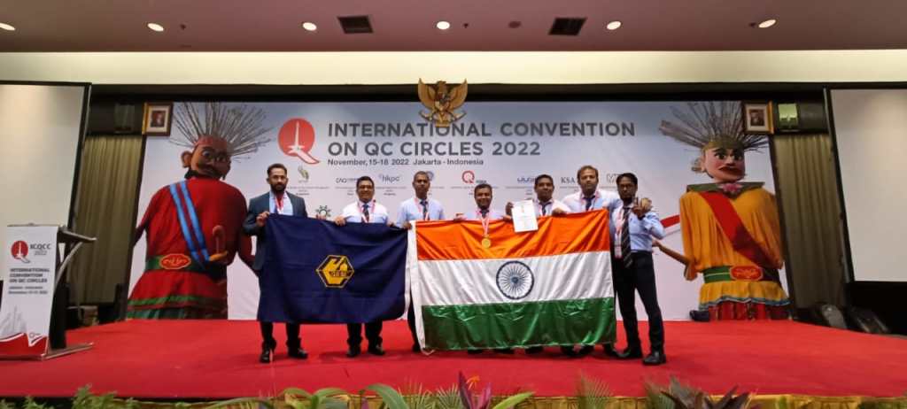 Gold Award to TEAM DAWN GRSE at ICQCC-2022 Jakarta, Indonesia on 17 Nov 22 - Thumbnail