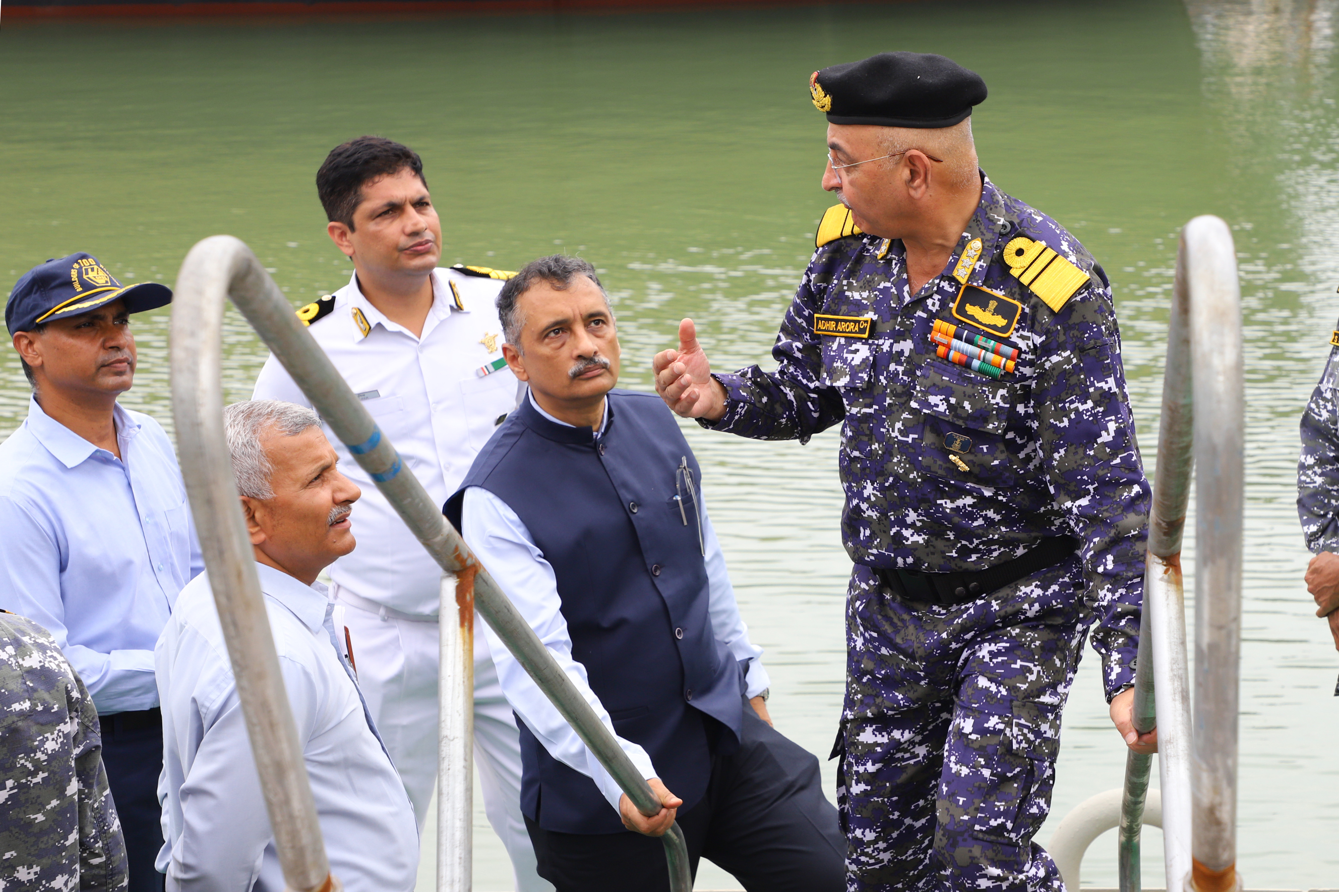 Visit of Vice Admiral Adhir Arora,AVSM,NM,Chief Hydrographer on 22 Aug 23